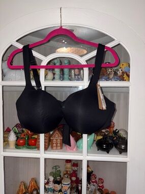 SKIMS Black Molded Swim Bikini Top